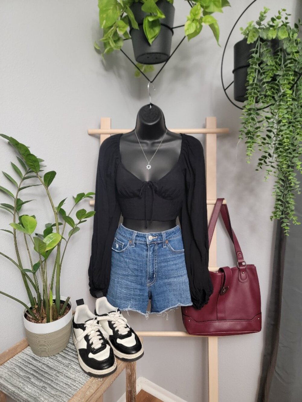 Hello Molly Cropped Top with tie back